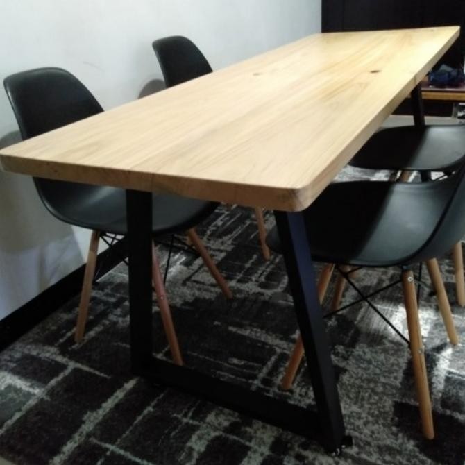 Daun meja kayu top table Pine baru SAMBUNGAN. bukan jati Belanda bekas