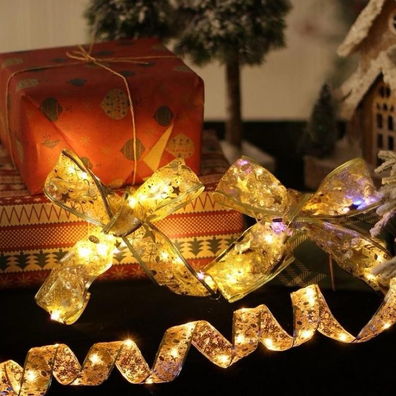 Pita Lampu Led Dekorasi Pohon Natal Pita Kawat Lampu Hiasan Natal
