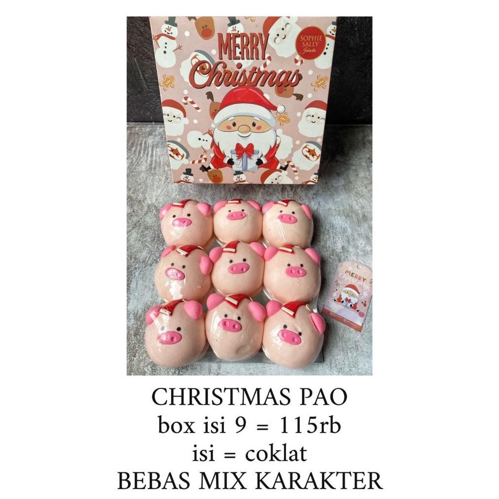 Bakpao Piggy Santa Box Paket Hampers Natal / Christmas Edition 2023