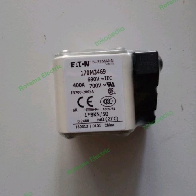 Fuse 170M3469 400A 690V 1*BKN/50 Eaton Bussmann IR 700 - 200kA