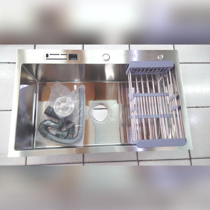 KITCHEN SINK / TEMPAT CUCI PIRING 1 LUBANG STAINLESS 304