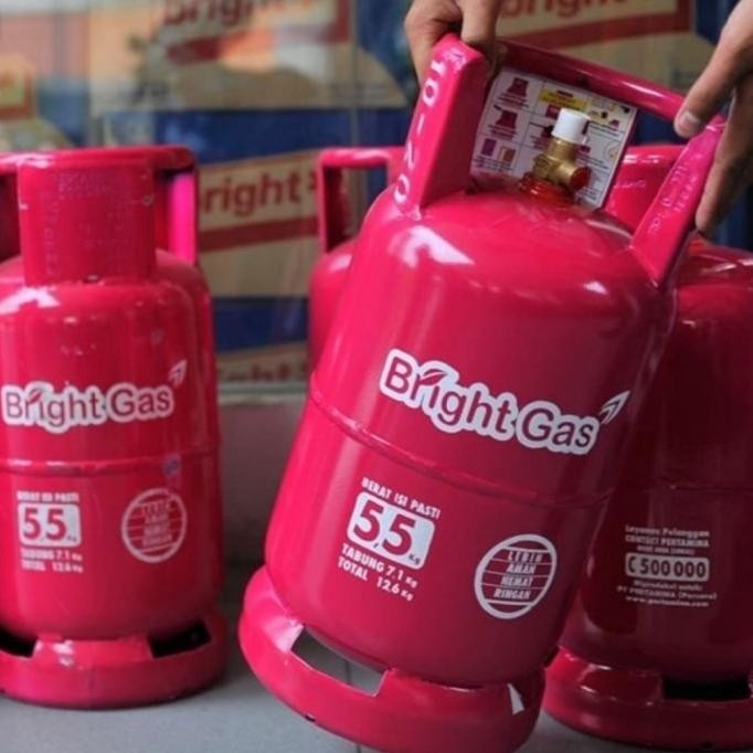 Tabung Gas Pink LPG Gas 5,5 Kg + Isi /