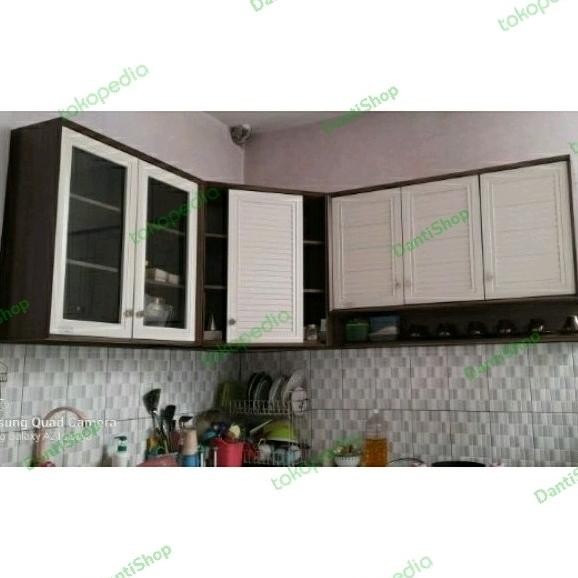Kitchen Set Atas 6 Pintu L / Rak Piring / Lemari Gantung Minimalis 316