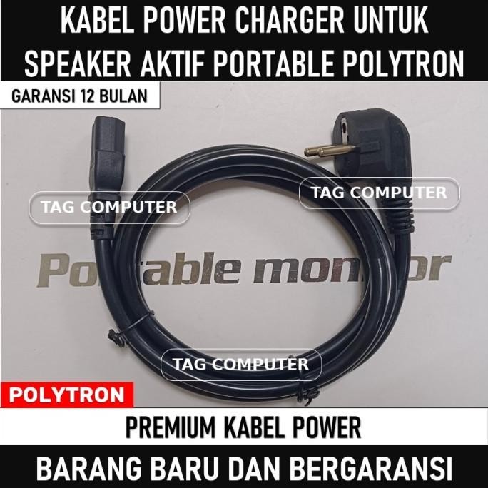 KABEL POWER CHARGER UNTUK SPEAKER AKTIF POLYTRON PASPRO 1511T