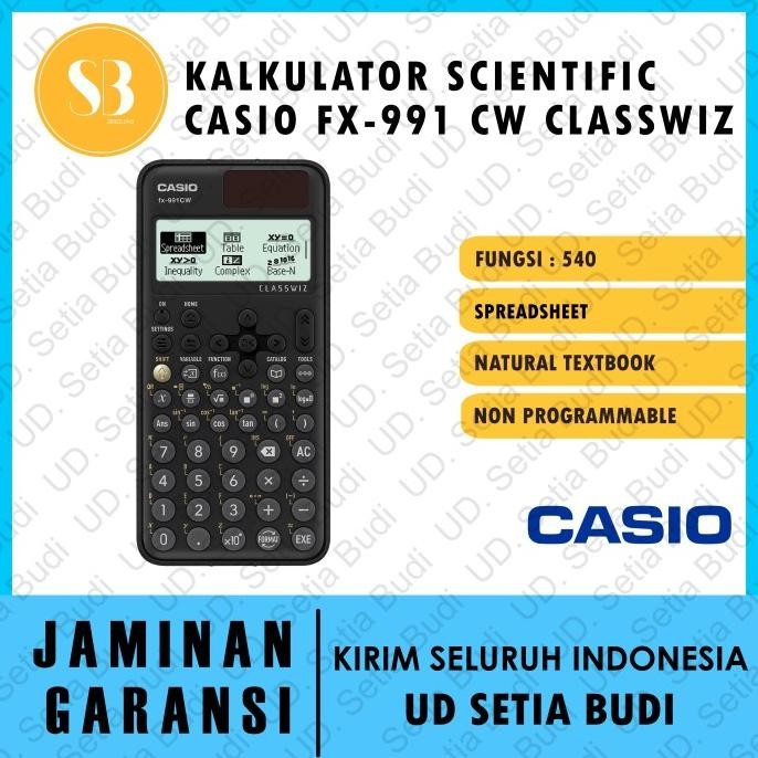 

BEBAS ONGKIR - Kalkulator Scientific Casio FX-991CW Classwiz Asli dan Bergaransi