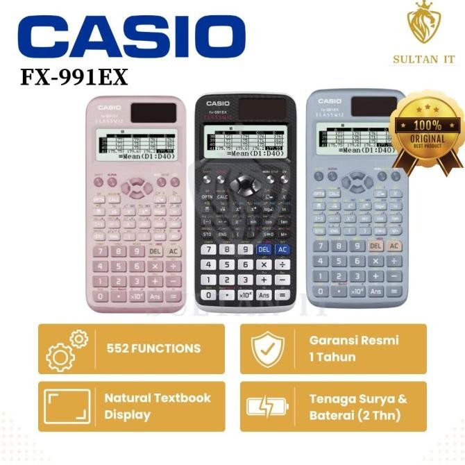 

TERMURAH - KALKULATOR SCIENTIFIC CASIO FX 991EX - Pink ORIGINAL