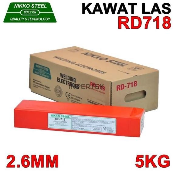 Kawat Las RD718 2.6mm NIKKO STEEL Elektroda RD-718 2.6 mm Welding 5KG