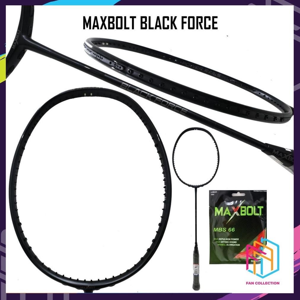 Kualitas Orginal RAKET BULUTANGKIS MAXBOLT BLACK FORCE NEW ORIGINAL MAXBOLT