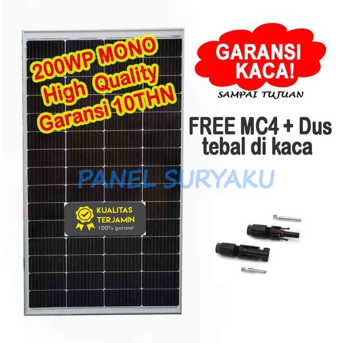 Promo Solar Panel Surya 200Wp Mono Solar Cell 200Wp Mono Hq