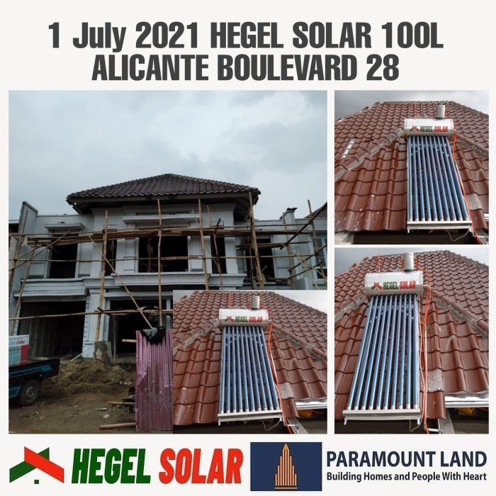 Terlaris Pemanas Air Tenaga Surya Hegel Solar 100 Liter