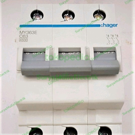 TERBARU MCB 3Phase 63Amper HAGER