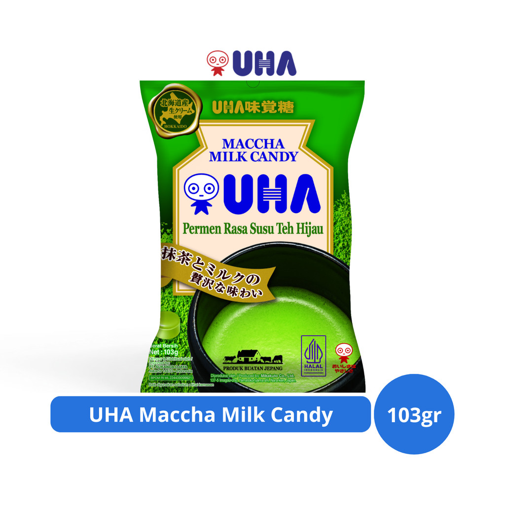 

UHA Maccha Milk Candy 103gr