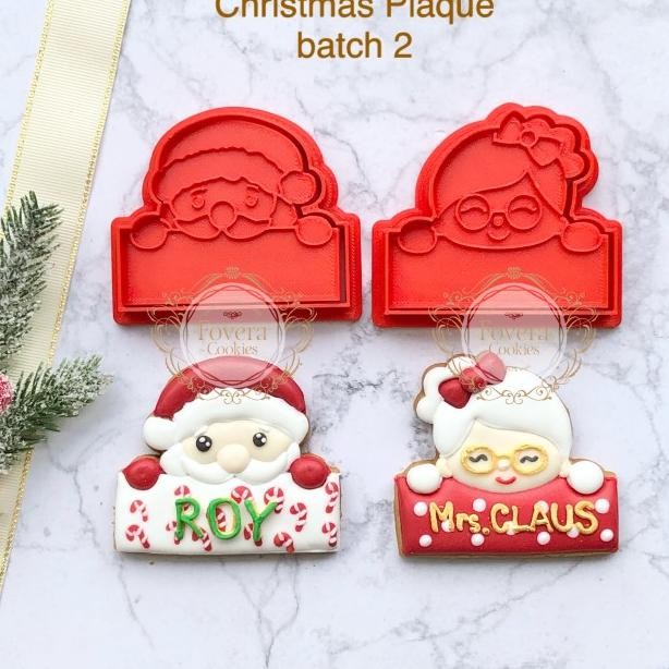 

(Satuan) Christmas Plaque Batch 2 Cookie Cutter