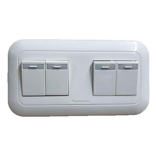 

TERSEDIA SAKLAR DOUBLE SERI PANASONIC 2 GANG ISI 4 WEJP 78049W DAN WEJ 5531