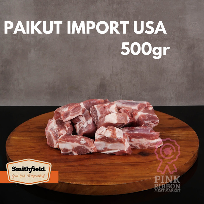 

Paikut /Iga Potong (Pork Spare Rib Cuts)- Import (USA) 500G (Frozen)