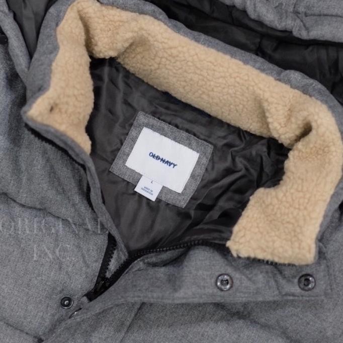 Jaket Oldnavy Hoodie puffer Jaket musim dingin