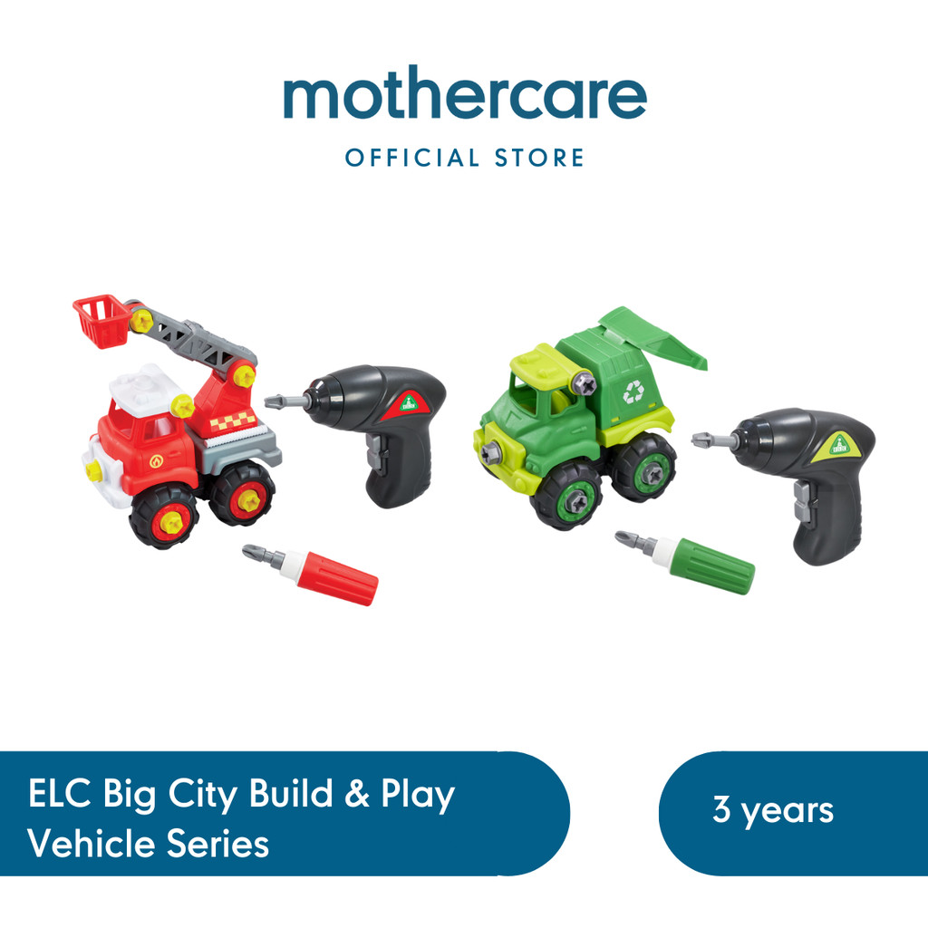 ELC Big City Build & Play Vehicle Series - Mainan Konstruksi Mobil Mobilan Anak