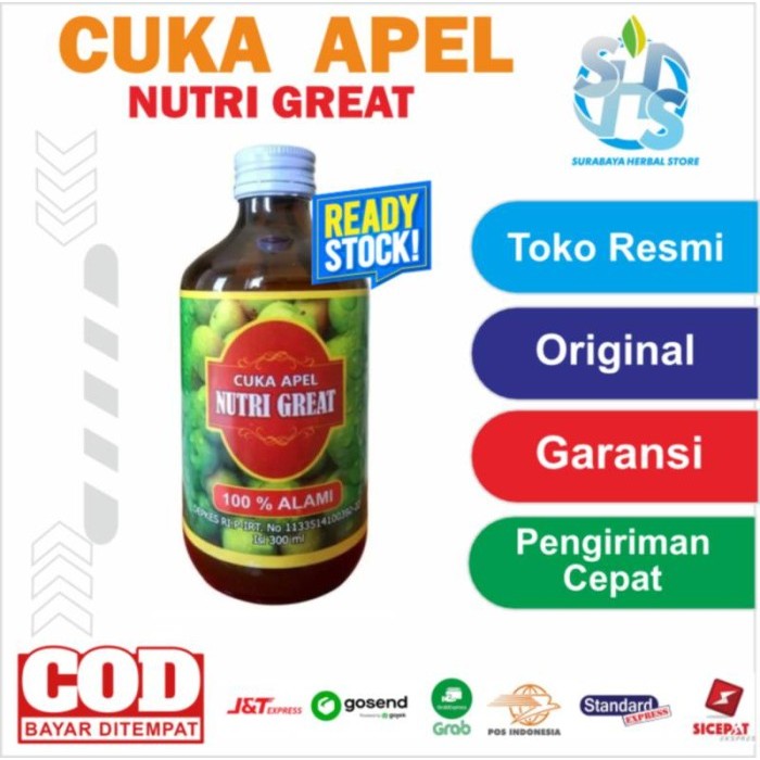 

HARGA DISKON Cuka Apel Nutri Great 300 ml original Obat Asam Urat Diabetes Asli Ori