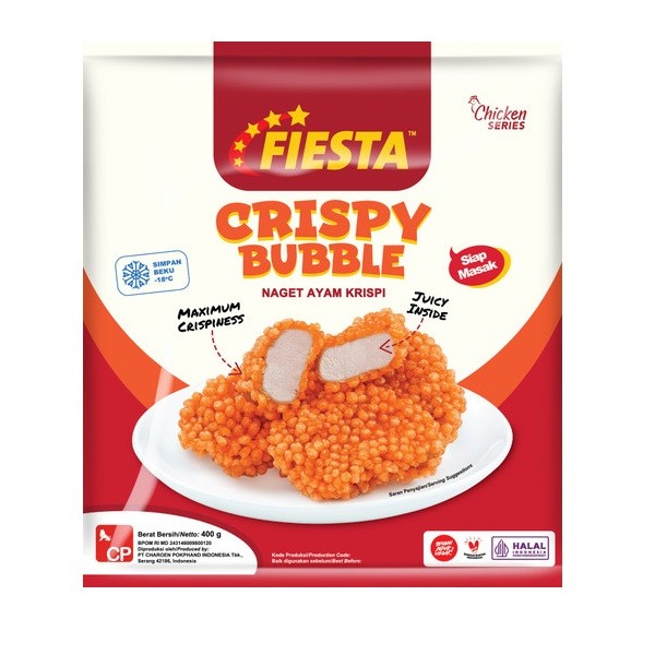 

FIESTA CRISPY BUBBLE NUGGET 400 GR