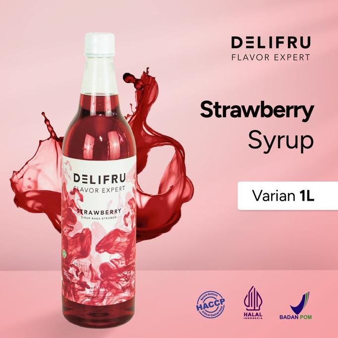 

HRG DISKON Delifru Syrup Strawberry - Sirup Strawberry 1 Liter