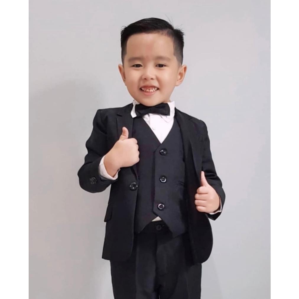 Pan Stelnie Setelan Jas Rompi Anak Komplit Dengan Kemeja Putih Lovelykids_