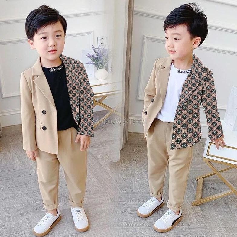 Gior Baju Pesta Setelan Jaz Anak Laki Laki Korea Lucu Adem Mewah Keren Trandy Model 2022 Set Cel Car