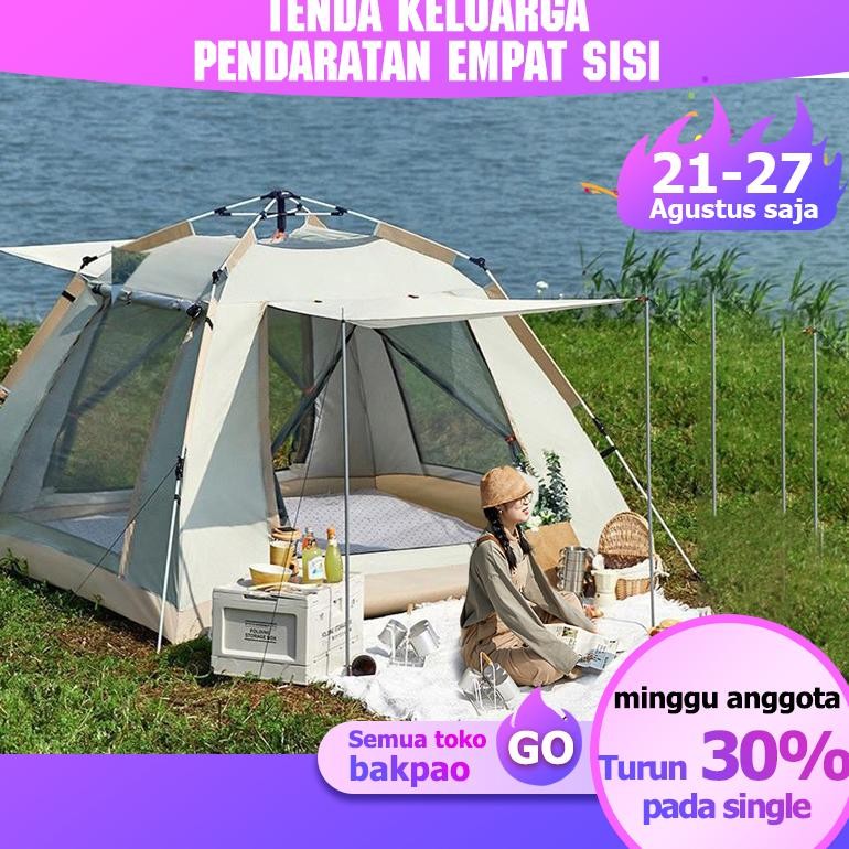 Kall Tenda  Camping 5-8 Orang Tenda Camping 6 Orang Dobel Layer Tenda Otomatis Tenda Kemah Tenda Kem