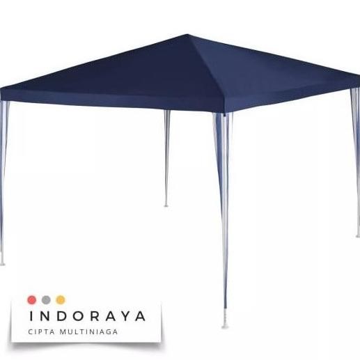 Qor Tenda Lipat 3X3 Gazebo Pipa Besi