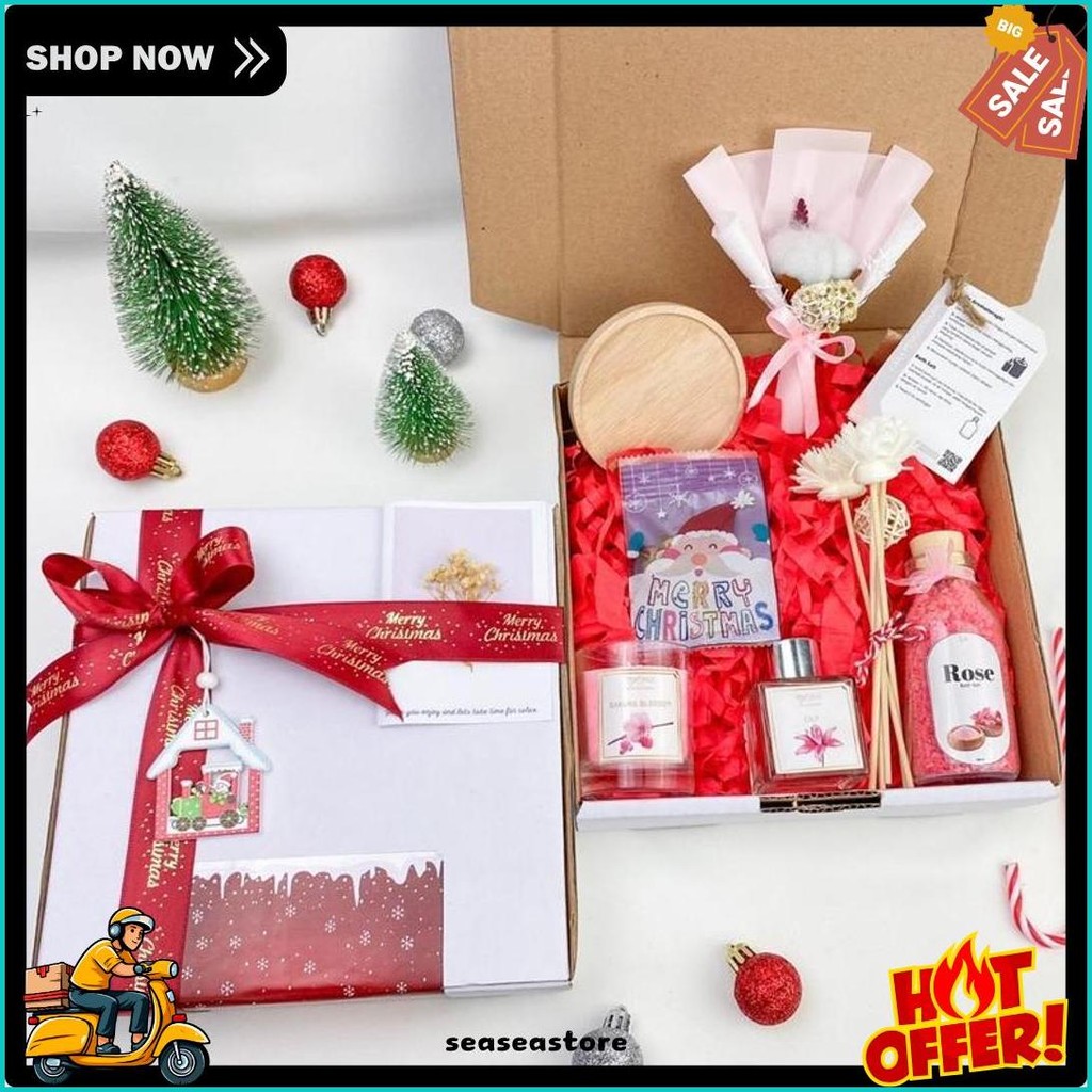 

Hampers Natal Hadiah Kado Tahun Baru Parcel Christmas Aromaterapi Gift Set Rileksasi (Lagi Diskon)