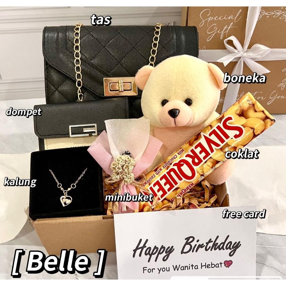 

Hampers Tas Kado Gift Ultah Cewek Box Hadiah Wanita Perempuan Ulang Tahun Birthday Anniversary Pernikahan Wedding Valentine Lebaran Natal Tahun Baru Christmas New Year Ibu Guru Wisuda Gradition (Cod)