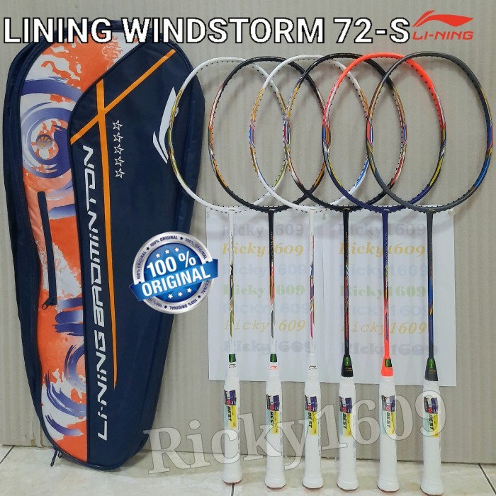 RAKET BADMINTON LINING WINDSTORM 72-S / LINING WINDSTORM 72S ORIGINAL