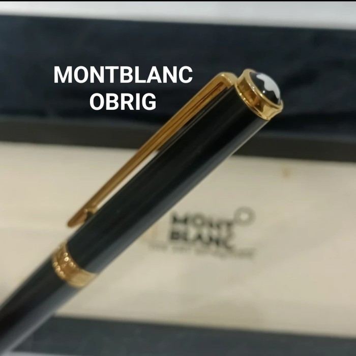 

Farizal - Pena Mont Blanc Nobless Obrig Original No Parker Pilot Platinum Sailor Waterman Sheaffer