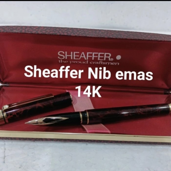

Farizal - Pena Sheaffer Fountain Nib Emas 14K Original No Pilot Parker Pelikan Platinum Sailor