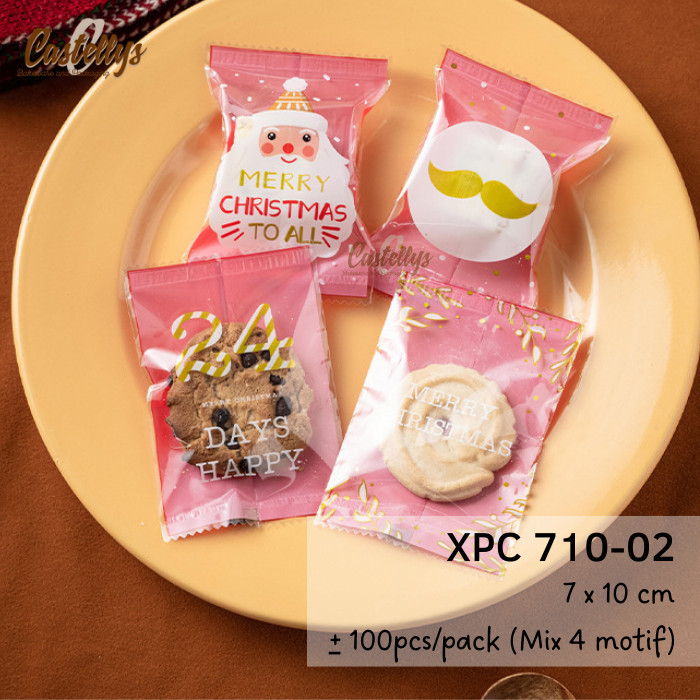 

siap kirim] Plastik Cookies Natal XPC 710-02 Nastar Kue Kering Nougat Christmas