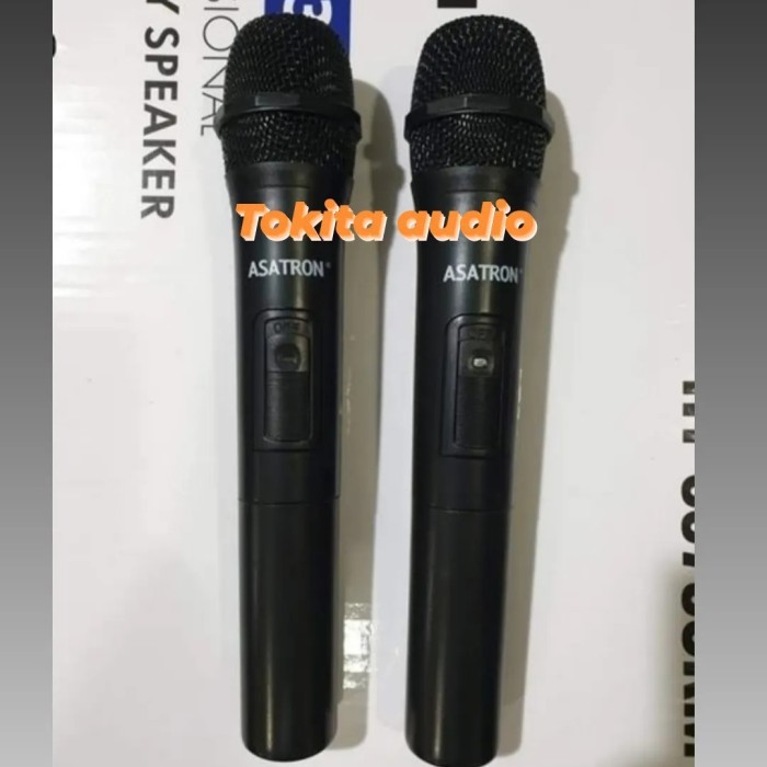 MIC WIRELESS ASATRON ORIGINAL MICROPHONE SPEAKER PORTABLE ASATRON ORI