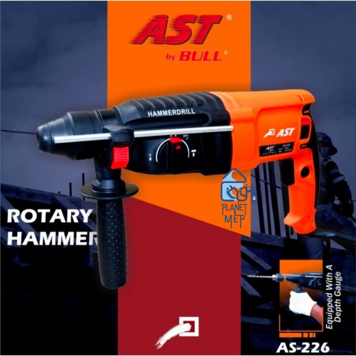 ```````] AST AS-226 MESIN BOR BOBOK ROTARY HAMMER DRILL 3 FUNGSI