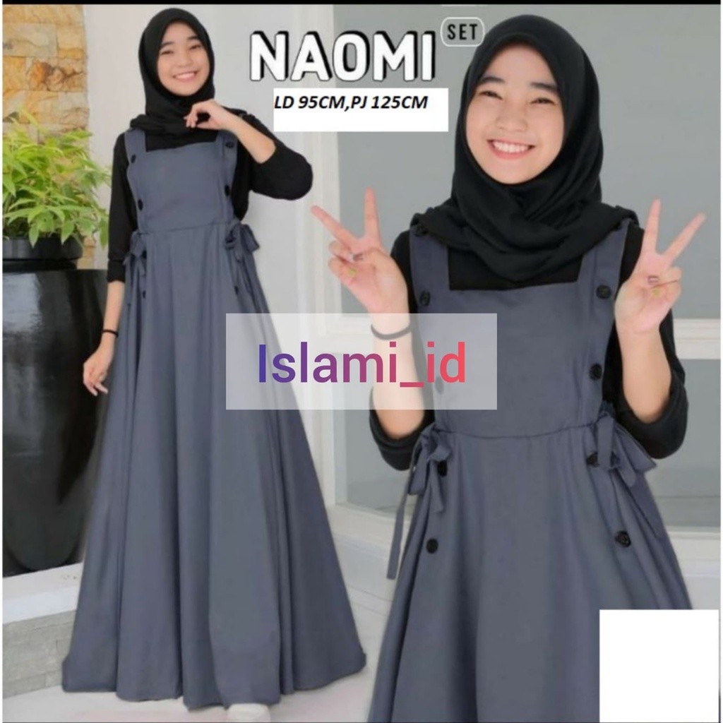 Gamies Terbaru Dress Muslimah Fashion Wanita Baj Gamis Lengan Pnjng Murah Jubah Cewek Muslimah Dris 