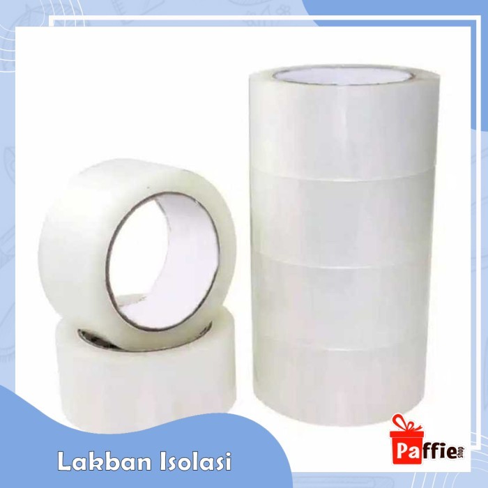 

TERMURAH - Lakban Isolasi ( 45mm x 90 yard ) Kualitas Terbaik Isolasi Kuat
