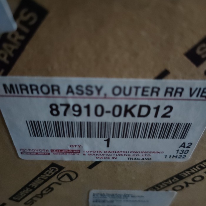 HARGA DISC - spion Assy kanan Hilux Revo 87910-0KD12 original