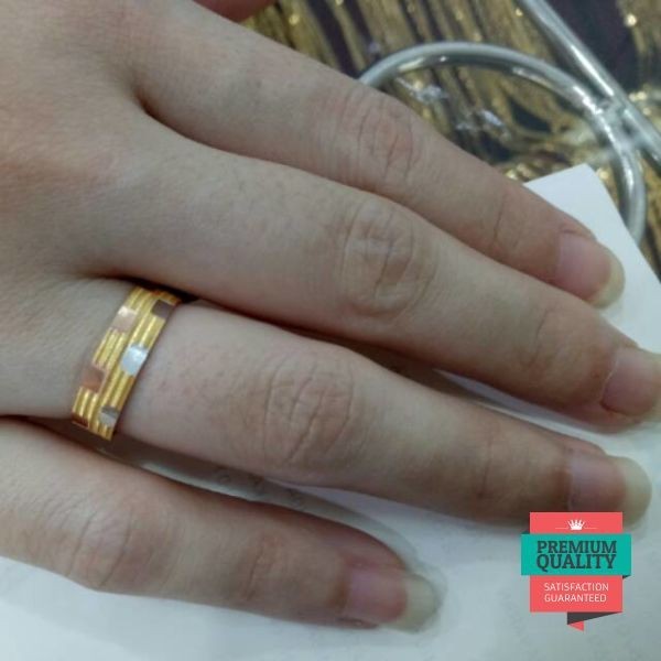 Grosir Cincin emas asli kadar 700 model polos baru Keren