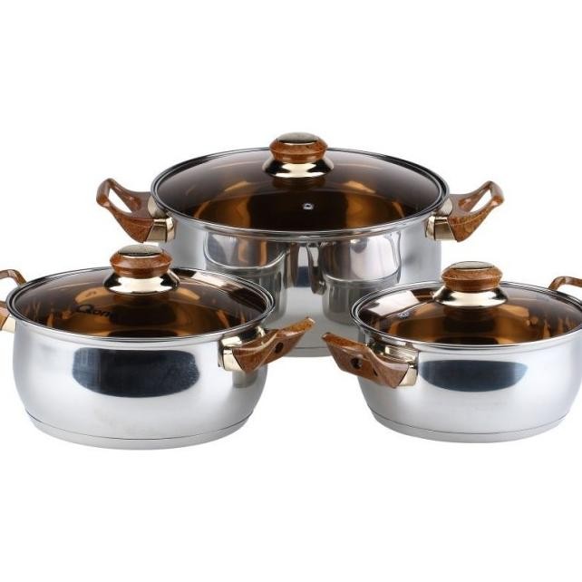 Panci Stainless Steel + Tutup Kaca Satuan Oxone Ox-933P