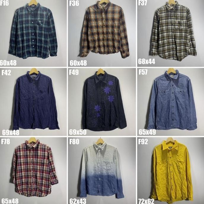 Diskon Flanel Kemeja Flanel Lengan Panjang Brand Original Second Like Part 3