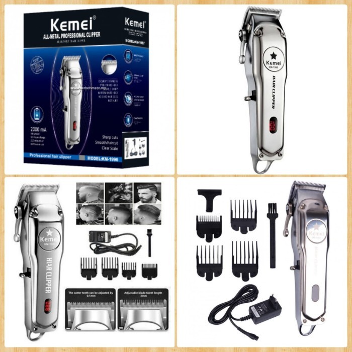 KEMEI KM-1996 HAIR CLIPPER ORIGINAL MESIN CUKUR RAMBUT TANPA KABEL