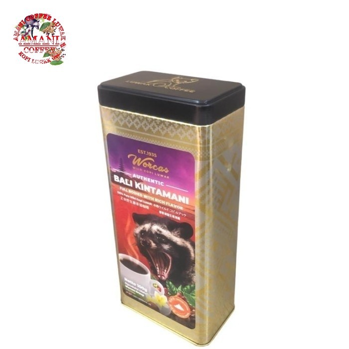 

Kopi Worcas Bali Kintamani Wild Kopi Coffee Tin Coffee 100gr