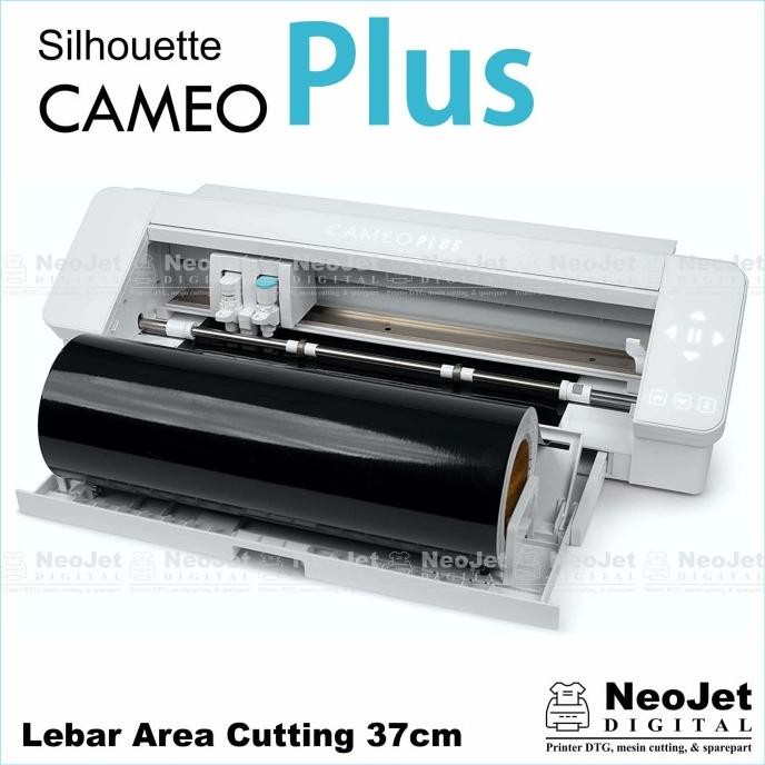 

MESIN CUTTING STICKER CAMEO 4+ PLUS SABLON ART AND CRAFT SOUVENIR ORIGINAL DAN TERPERCAYA