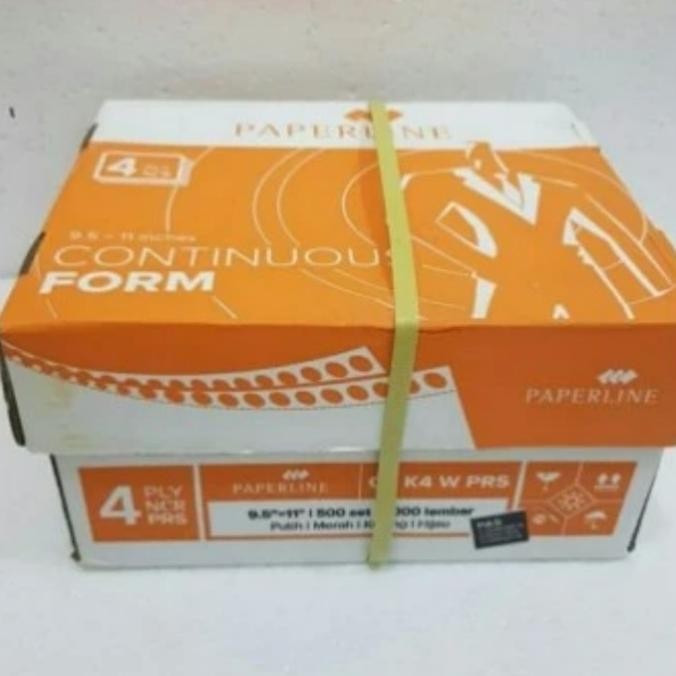 

BEBAS ONGKIR - Kertas Komputer Continuous From 4Ply WARNA 9.5 x 11 NCR PAPERLINE
