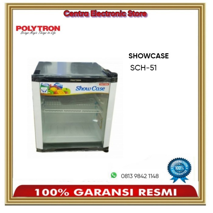 Showcase Chiller Mini Polytron SCH 51 / SCH51-GARANSI RESMI