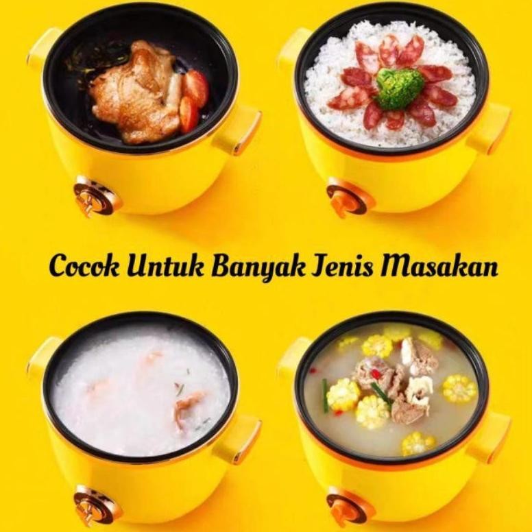 Panci Listrik Serbaguna Portable Masak Asrama, Wajan Rumah Tangga, Penanak Nasi , Panas , Penggoreng