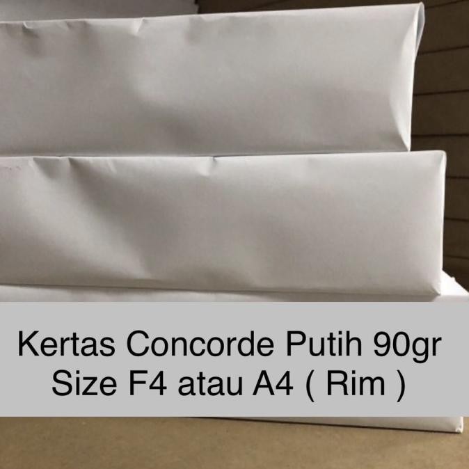 

NEW Kertas Concorde Putih 90 gr ( F4 / rim )