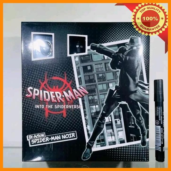 (AFP) MAINAN FIGURE SPIDERMAN SENTINEL NOIR DETAIL ARTIKULASI RECASTBTINGGI SEKITAR 6 INCH JBEWOTHKH